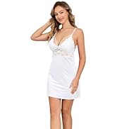 H HIAMIGOS Women's Full Slip for Under Dresses Non Cling Navy Satin Square  Neck Wide Strap Lace Mini Cami Soft Nightwear at Amazon Women's Clothing  store