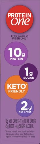 Protein One 10016000140896 90 Calorie Protein Bars, Strawberries And Cream, Keto Friendly thumb #6