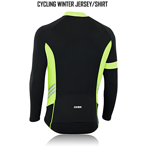 Sikma Jersey Ciclismo Manga Larga Hombre Invierno miniatura 4
