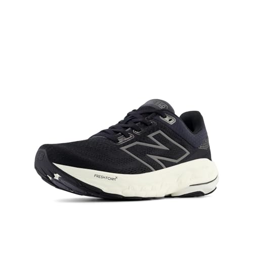 New Balance Women's Fresh Foam X 860 V14 Running Shoe, Black/Phantom/Angora, 11 W