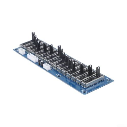 Placa Ecualizadora de 5, 10 o 15 Bandas con Fuente Dual Regulada ±5V para Proyectos DIY de Audio en Escenario, Azul (10 Bandas) miniatura 4