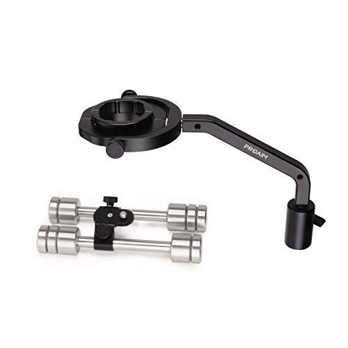 Image of PROAIM Gimbal Brace Mount for DJ-RN-S & Crane-2 Camera Gimbal & Stabilizer Vest Arm. for Vest/Arm with 16mm Pin Mount.10 x Counterweights with 15mm LWS Rods (P-GMBC-01)
