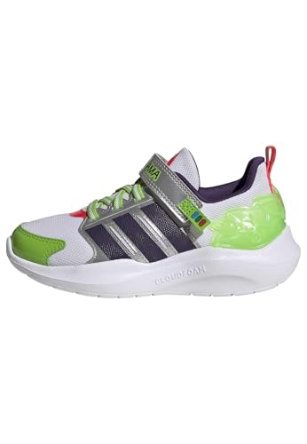 adidas Unisex niños Pixar Toy Story Lightorama Runner Children Shoes, FTWR White/Violet/Lucid Red, 32 EU