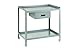 Little Giant SW-2448-LL-DR Stationary Steel Workstation, 2 Shelf Model, 1 Drawer, Gray