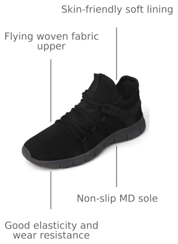 Image of INZCOU Running Shoes Lightweight Tennis Shoes Non Slip Gym Workout Shoes Breathable Mesh Walking Sneakers