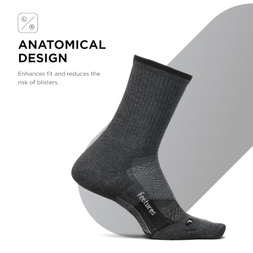 Image of Feetures Trail Max Cushion Mini Crew Sock - Hiking Socks for Men & Women