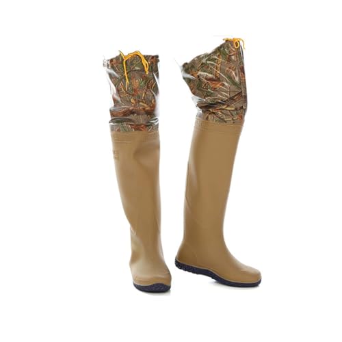 [イグル] ヒップウェーダー PVCウェーダーブーツ 太ももまでの長さ 渓流釣りに適用 防水ブーツ 24.5cm フェルトソール ヒップブーツ フェルトウェーダー ウェダー カラー11 釣り用品 フィッシングウェア 迷彩デザイン 1枚目
