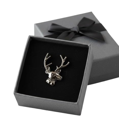 Elegant Gold Deer Head Brooch Pin for Men & Women | Premium Metal Stag Design | Coat, Blazer, Saree, Scarf, Bag & Parties Accessory | Unisex Fashion Brooch-image-15