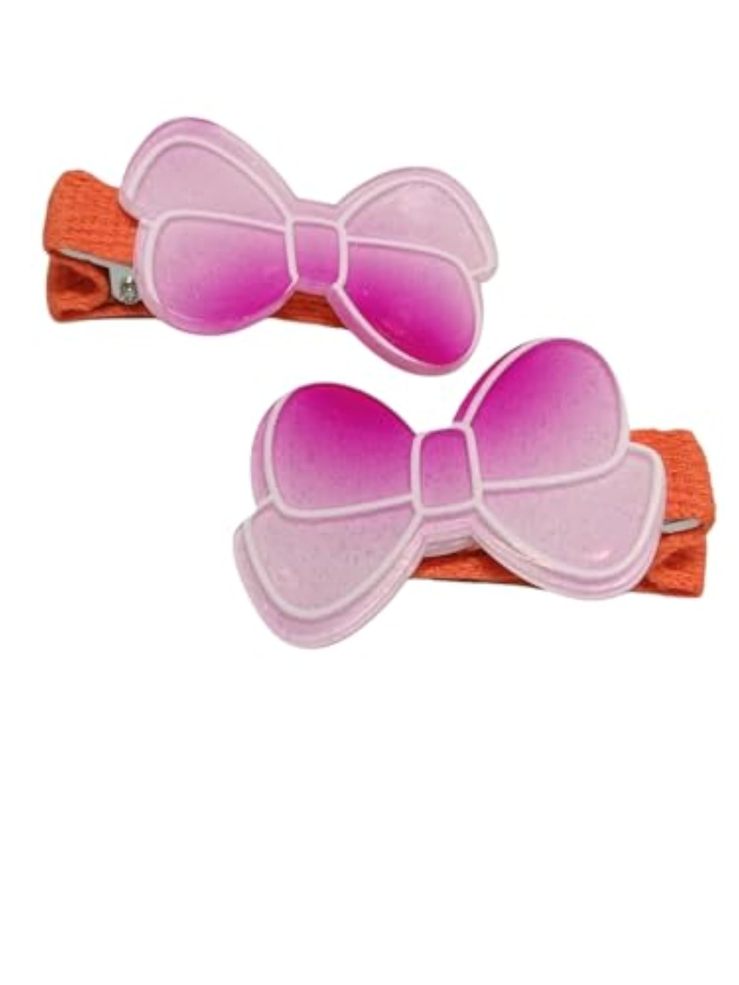 Cute Bow Hair Clips for Girls, Glitter Resin Alligator Clips