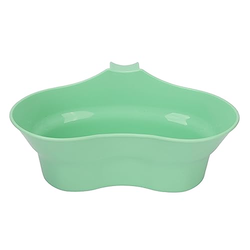 Image of 300ml Oral Care Basin Cup with Hanging Handle Design Inward Curved Vomit Bowl Tooth Brushing Tray for Elderly Bedridden