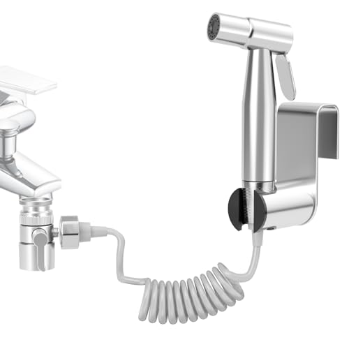 Bidet Edelstahl Handbrause Set, Hand Bidet Sprühgerät mit 2...