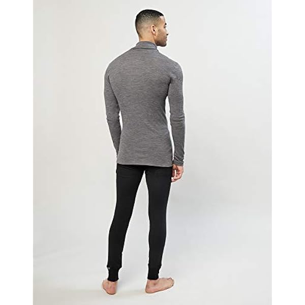 DILLING Lange Onderbroek Van Biologische Merinowol/Zijde Met Gulp Voor Heren -