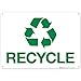 Recycle With Graphic Sign, 10x14 Inches, 55 mil thick HDPE (high density polyethylene), Made in USA by Sigo Signs