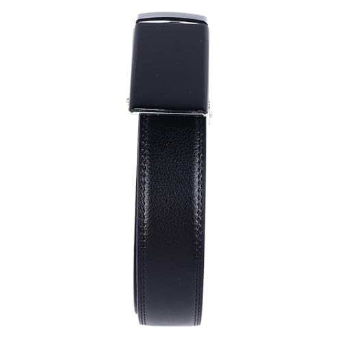 Cow Leather Belt Black Automatic Buckle Adjustable Handmade Mens Belts for Work Business Cowhide Leather Dress Belt 110 130CM3