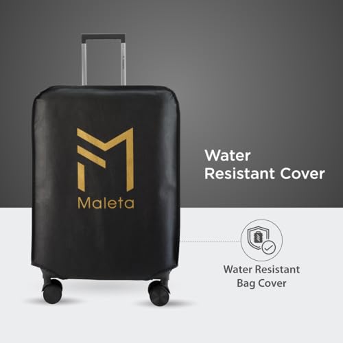 Image of Maleta Crown Series Cabin Trolley Bag |Aluminium Frame, 20 inch, 8 Spinner Wheels, Dual TSA Lock |Free Bag Cover| Trolley Bags for Travel | Suitcase for Travel (Grey, Cabin-Small)