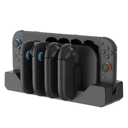 PETFROH Switch2 コントローラー充電スタンド(4 イン 1):Nintendo(任天堂)Switch2 本体及び Switch2 コントローラーに対応
