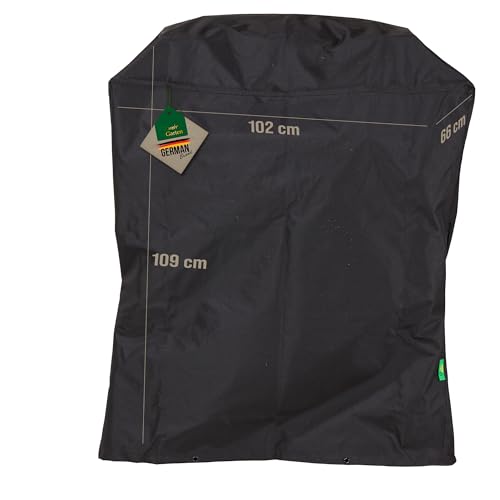 Mehr Garten Grillabdeckung wetterfest rechteckig, 102x66x109 cm, schwarz, Oxford 600D Gewebe, Gasgrill Abdeckung wasserdicht und UV-beständig, Grill Abdeckhaube
