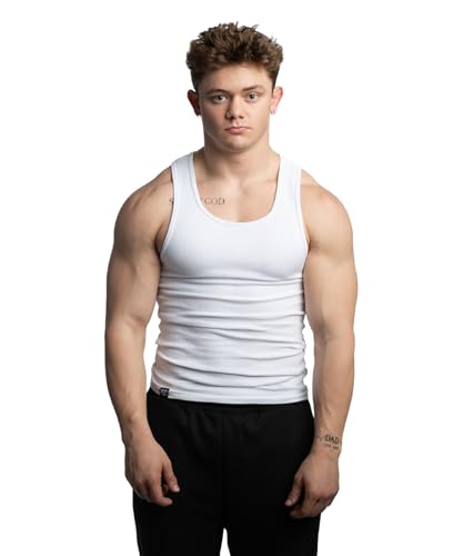 Ekkovision Beaters, Men's Tank Tops, Cotton Spandex Blend Tanks for Men, Comfortable, Durable...