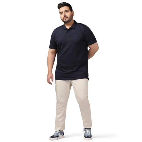Image of blackberrys Men's Slim Fit Solid Polo T-Shirts