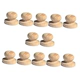 FRCOLOR 木製スタンパーハンドル 12個セット Diyクラフトアクセサリー 交換可能なハンドル ウェディングや切り抜き帳に