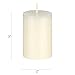 Mega Candles 6 pcs Unscented Solid Ivory Pillar Candles, Hand Poured Premium Wax Candle 2 Inch x 3 Inch, Home Décor, Spas, Weddings, Occasions, Party, Centerpieces, Holidays, Vigils, Prayers