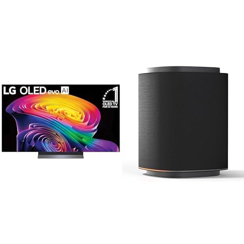 Image of LG 55-Inch OLED C6 TV & Sound Suite Bundle 55-Inch OLED evo AI 4K C6 TV + 2X M5 Wireless Dolby Atmos Speakers | Dolby Atmos, Dolby Vision, HDR10, AI Super Upscaling 4K (New 2026 Model)