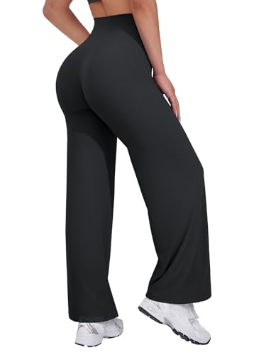VOYJOY Straight Leggings Bottoms Wide Leg Pants for Women 29