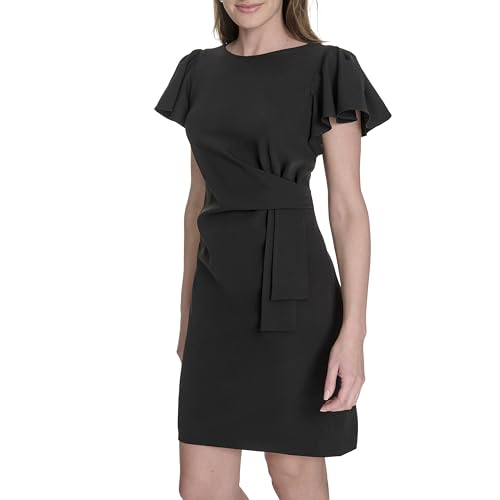 Robe noire Tommy Hilfiger drapée idéale pour vos soirées et cocktails
