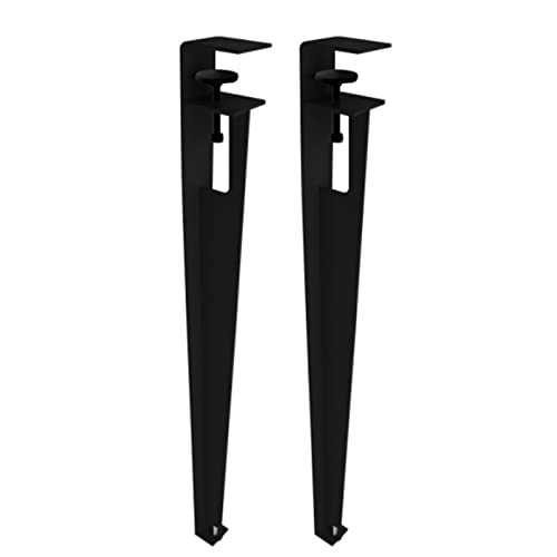 Patas de mesa de metal ajustables, diseño sin perforaciones para proteger el escritorio, ideal para comedor y configuración de escritorio