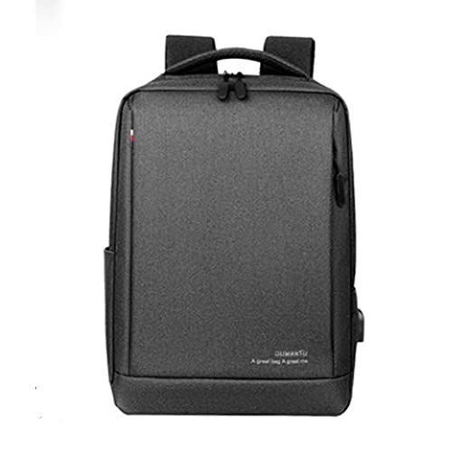 RMCLTECH Travel Laptop Backpack Briefcase, Business Durable Laptops Backpack with USB Charging Port, Water Resistant College Laptopbag Backpack for Men & Women Fits 15.6 Inch Notebook(Dark gray)