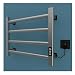 XMGJ Sèche-Serviette Porte-Serviettes Chauffant Mural, 55 W en Alliage D'aluminium À Température Constante pour Salle De Bain, Porte-Serviettes Électrique avec Minuterie Enfichable,B
