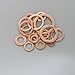 280PCS M5-M20 Purple Copper Gasket Set, Heat Resistant Sealing Washers, Copper Flat Washers for Industrial Automotive Oil Seal Applications
