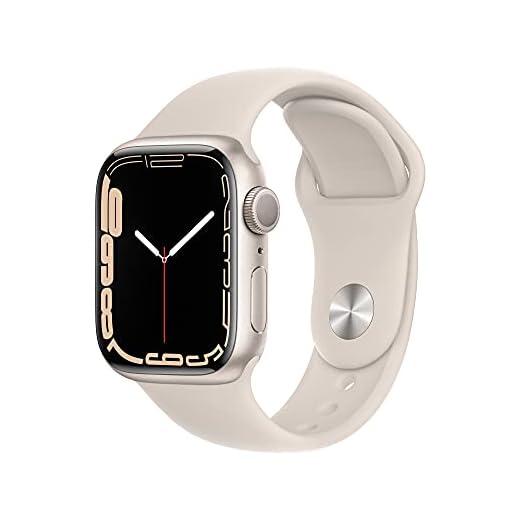 Apple Watch Series 7 (GPS, 41MM) - Caja de Aluminio Blanco Estrella con Banda Deportiva Blanco Estrella (Reacondicionado)