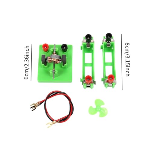 Motor electromagnético de CC con ventilador para experimentos de electromagnetismo 5