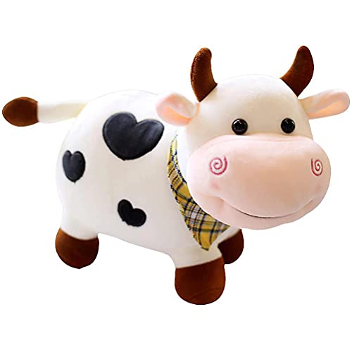 Lindo brinquedo de pelúcia de vaca, brinquedo de vaca de pelúcia sorriso, almofada de boneca de pelú