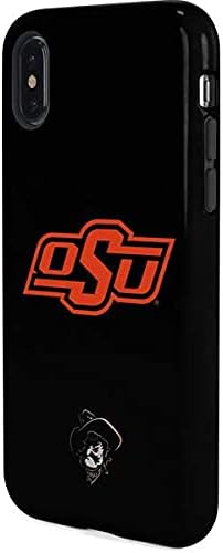 Skinit Pro Phone Case Compatible with iPhone X - Officially Licensed Oklahoma State University OSU on Black Design