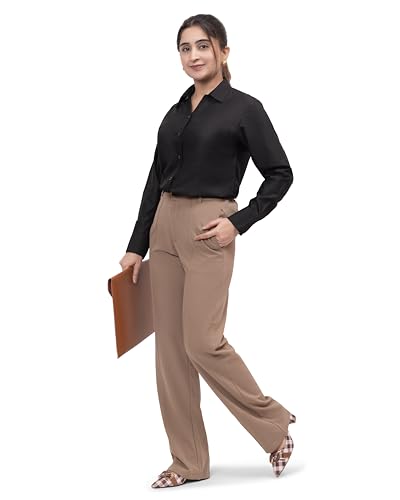 Image of ESTA Women Full Sleeve Stylish Western Official Formal Shirts Regular fit Shirts for Women