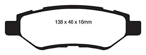 Image of EBC Brakes Redstuff 3000 Series Sport Brake Pad Set DP31829C to Fit CHEVROLET,SAAB,CADILLAC