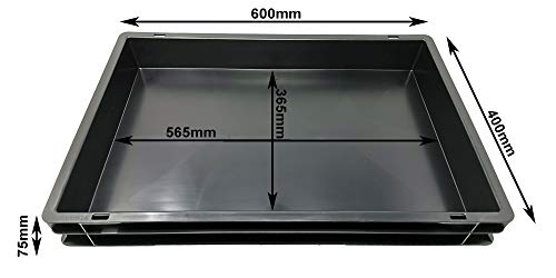 GREEN24 Wasser-Wanne Gärtner PRO KGT-KM inkl. passender Bewässerungs - Kapillarmatte für Gitterplatten, Töpfe, Hydroponic, Kapillar-Systeme, wasserdichter Stabiler Kunststoff-Kasten