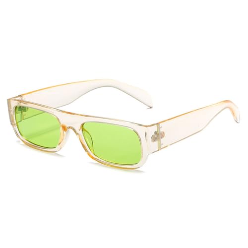 Lunettes de soleil rectangulaires vintage UV400 et lunettes carrées punk pour homme et femme