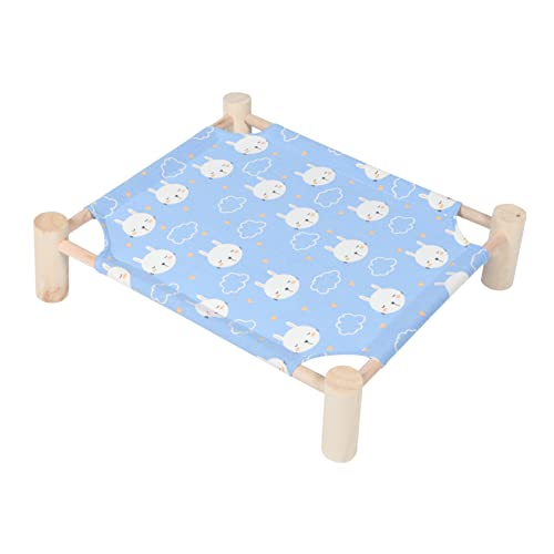 LEDMOMO 高さのある猫ベッド 枝編み細工品 犬用ベッド ハイサイド猫砂トレイ ゴミ 猫のベッド pet bed 高架ペットベッド 高架バニーベッド ハイフットラットベッド 屋外猫ベッド 木