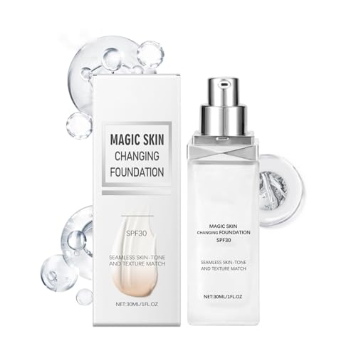 Base Fundente De Color, Base Que Cambia De Color Para Piel Madura, Corrector En Crema SPF 30 Hidratante Para Un Brillo Natural Y Uniforme