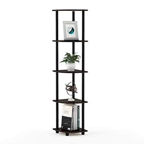 image for Furinno Turn-N-Tube 5 Tier Corner Display Rack Multipurpose Shelving U