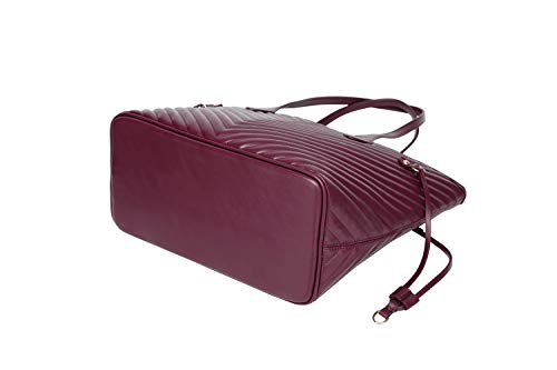 Daisy-Rose-Tote-Shoulder-Bag-and-Matching-Clutch-PU-Vegan-Leather-Handbag-for-Travel-Work-and-School