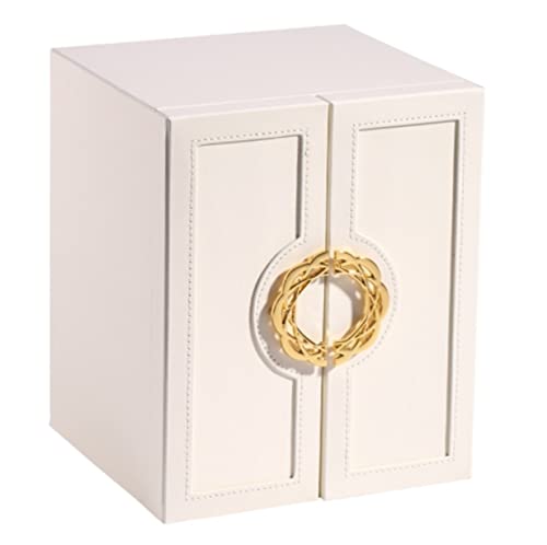Boîte à bijoux haut de gamme en cuir de luxe pour haute joaillerie