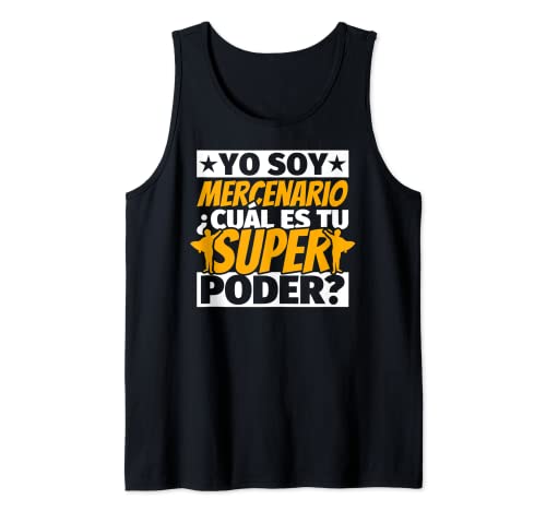 mercenario divertido superpoder Camiseta sin Mangas