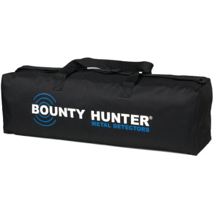Bounty Hunter TK4 Tracker IV Metal Detector with 8-inch Waterproof Coil & Metal Detector Pinpointer, Handheld, Black & Bounty Carry Bag Black