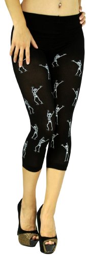 Image of ToBeInStyle Women's Scary Skeleton Leg Bones Halloween Hosiery Tights & Thigh High Stockings