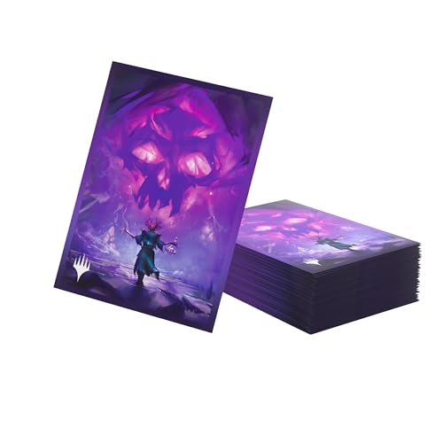 Gamegenic – MTG – Secrets of Strixhaven Premium Art Sleeves: Swamp – Accessorio da Gioco – Custodie Stampate a Colori – Finitura Testurizzata – Multilingue