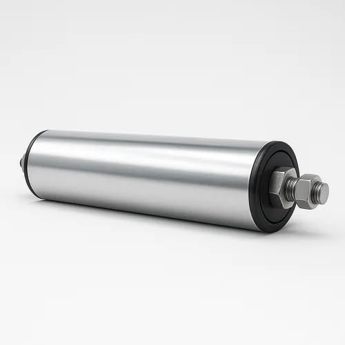 1 Stück Tragrollen Tragrolle mit Außengewinde Aluminium Rollenbahnen Ø 50 mm 10-115cm (Einbaulänge 85cm/Achslänge 88cm)